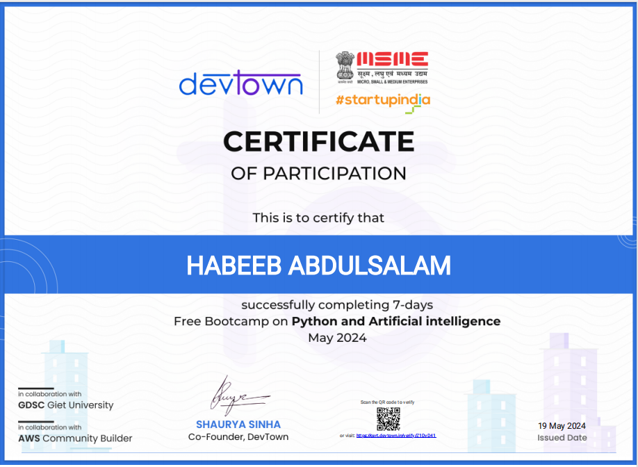 Certificate 2